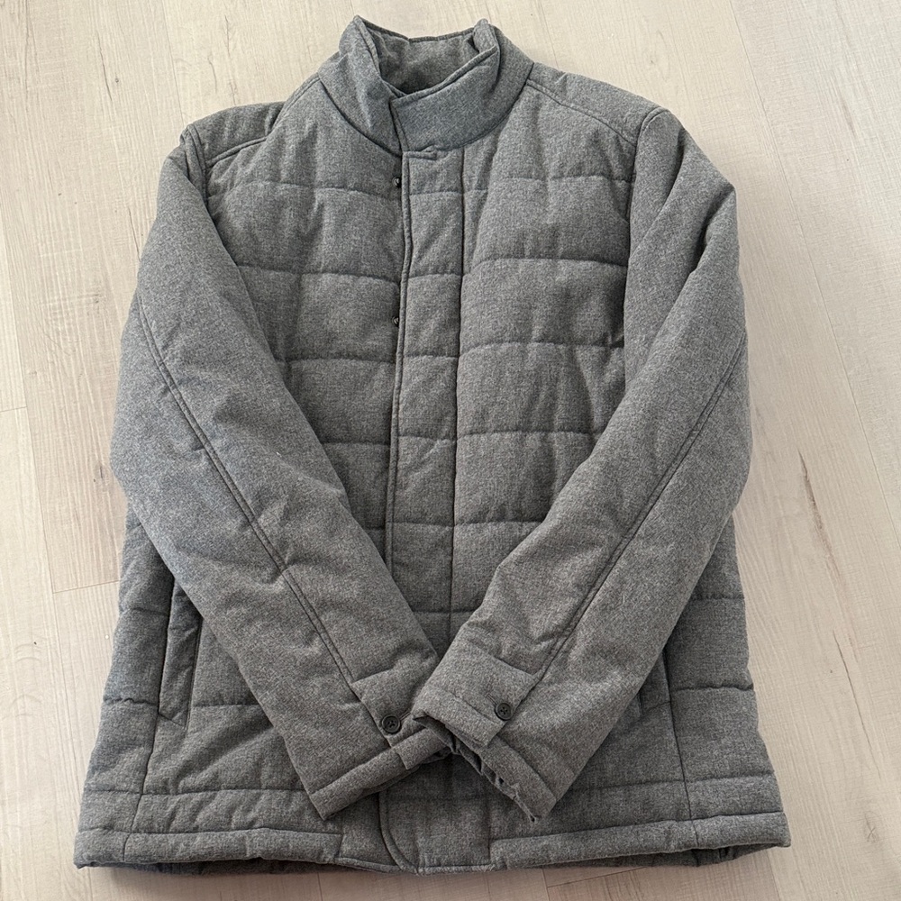 Banana Republic Men's Charcoal Puffer Jacket